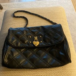 Black faux bag
